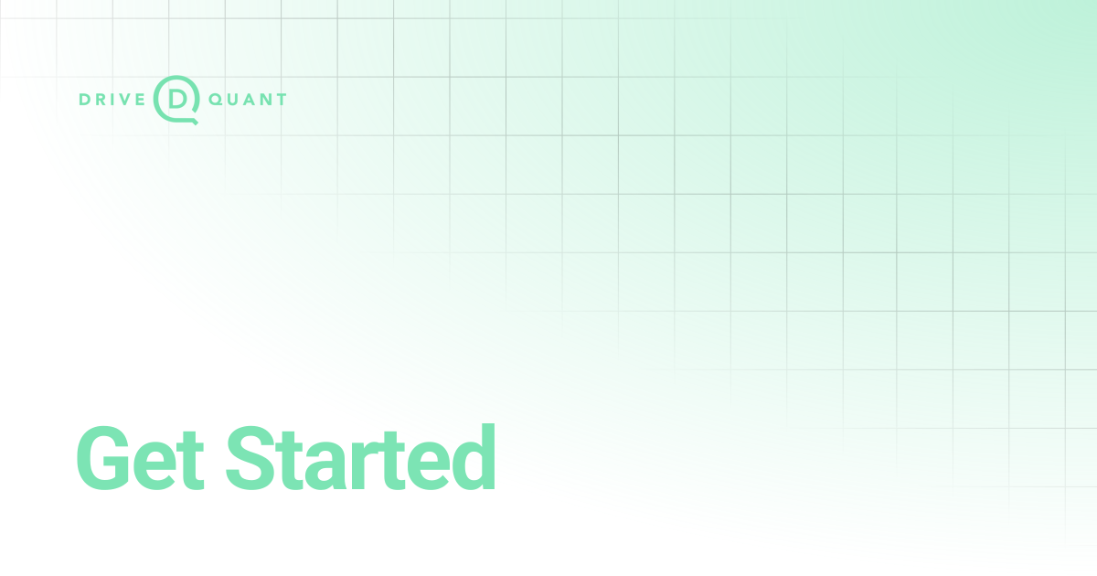 Get Started | DriveQuant