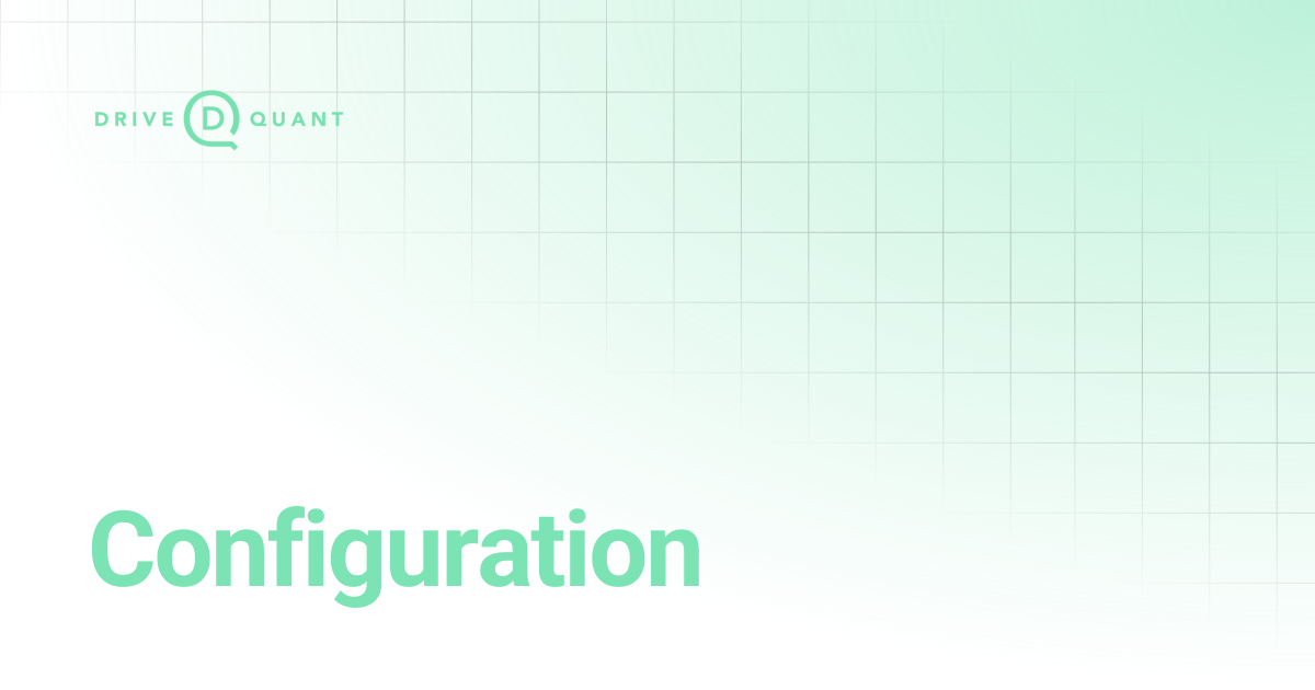 Configuration | DriveQuant